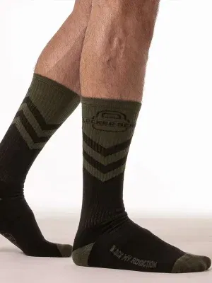 calcetines locker gear command socks negro khaki largos fetish suela reforzada