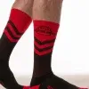 calcetines locker gear command socks negro rojo largos fetish suela reforzada