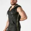 Chaleco con capucha mesh Negro Khaki Locker Gear
