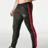 Jogger mesh hombre negro rojo con cremallera | Locker Gear