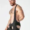 Singlet fetish hombre Watch It azul rejilla – Locker Gear