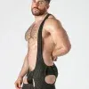 Singlet fetish hombre Watch It khaki rejilla – Locker Gear