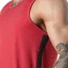 Camiseta de tirantes roja Sweat It con malla deportiva – Locker Gear