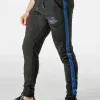Jogger mesh hombre negro azul con cremallera | Locker Gear