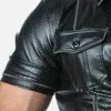 Camisa de Cuero Locker Gear Faux Leather Shirt