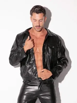 Chaqueta efecto cuero Code 22