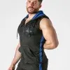 Chaleco con capucha mesh Negro Azul Locker Gear
