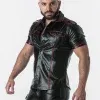 Camisa de Cuero Locker Gear Faux Leather Shirt
