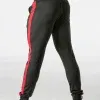 Jogger mesh hombre negro rojo con cremallera | Locker Gear