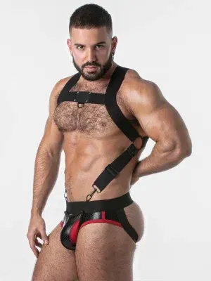 Arnés para hombre Rub It Rojo ajustable – Locker Gear