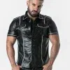 Camisa de Cuero Locker Gear Faux Leather Shirt