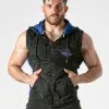 Chaleco con capucha mesh Negro Azul Locker Gear