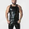Camiseta de Tirantes Locker Gear Leatherette Negro