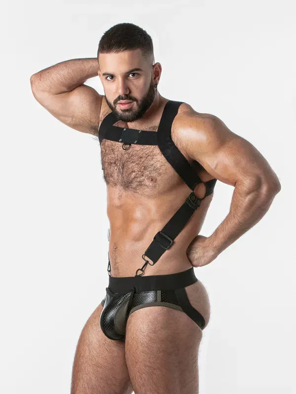Body Harness Locker Gear Rub It Negro Khaki