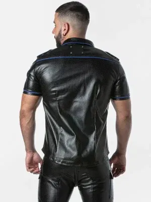 Camisa de Cuero Locker Gear Faux Leather Shirt