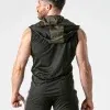 Chaleco con capucha mesh Negro Khaki Locker Gea