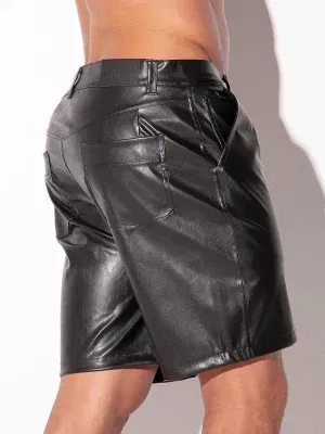 Pantalón corto efecto cuero Code 22