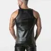 Camiseta de Tirantes Locker Gear Leatherette Negro Khaki