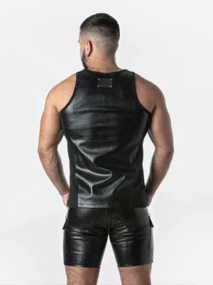 Camiseta de Tirantes Locker Gear Leatherette Negro