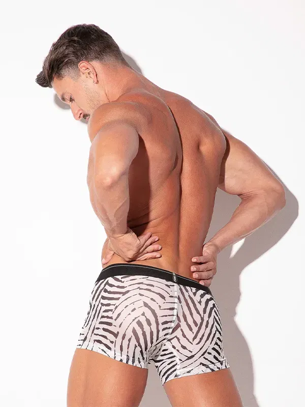 Boxer hombre de tejido mesh con estampado animal print Code 22 Savanna