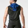 Chaleco con capucha mesh Negro Azul Locker Gear