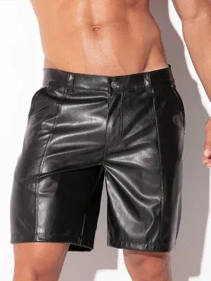 Pantalón corto efecto cuero Code 22