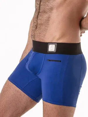 Boxer Con Cremallera Trasera Locker Gear LK0133 Azul