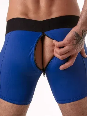 Boxer Con Cremallera Trasera Locker Gear LK0133 Azul