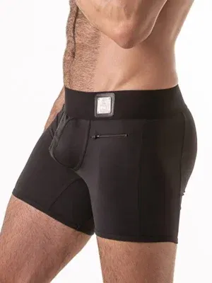 Boxer Con Cremallera Trasera Locker Gear LK0133 Negro