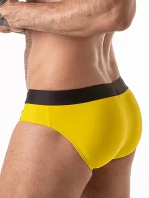 Bañador Slip Locker Gear Pool Boy Negro Amarillo