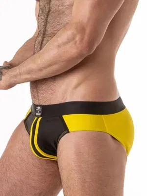 Bañador Slip Locker Gear Pool Boy Negro Amarillo