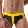 Bañador Slip Locker Gear Swim Brief Soaker Negro Amarillo