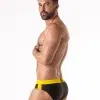 Bañador Slip Locker Gear Swim Brief Soaker Negro Amarillo