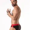 Bañador Slip Locker Gear Swim Brief Soaker Negro Rojo