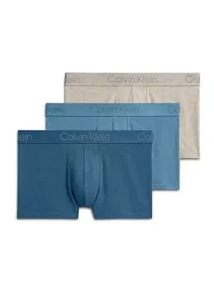 Pack 3 bóxers hombre multicolor con cinturilla Calvin Klein de modal cintura tonal