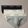 pack de slips Calvin Klein negro crema gris con cintura Infinity Bond y logo