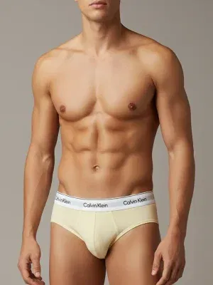 pack de slips Calvin Klein negro crema gris con cintura Infinity Bond y logo