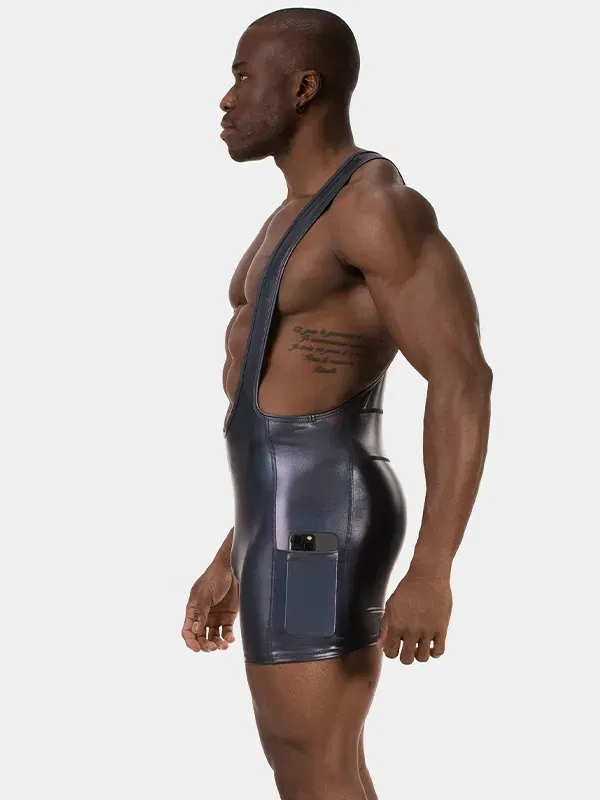 perfil lateral singlet Bazo Multicolor acabado brillante y pierna corta