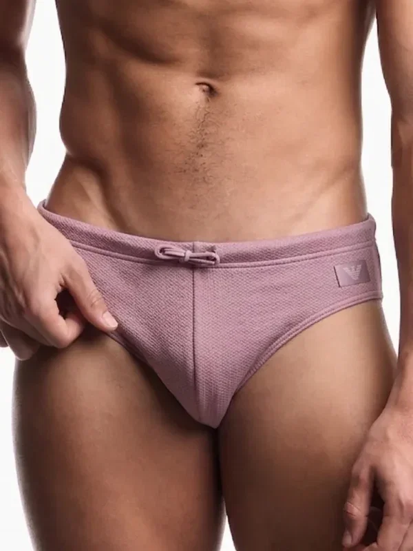 Slip de Baño Emporio Armani Espiga Old Rose