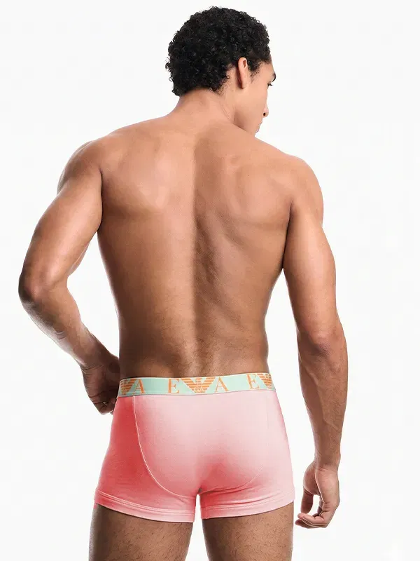 Pack 3 bóxer Emporio Armani Bold Monogram M4082 multicolor, tres unidades con cinturillas logo.