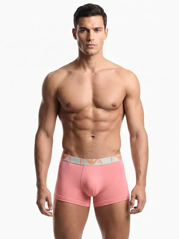 Pack 3 bóxer Emporio Armani Bold Monogram M4082 multicolor, tres unidades con cinturillas logo.