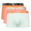 Pack 3 bóxer Emporio Armani Bold Monogram M4082 multicolor, tres unidades con cinturillas logo.
