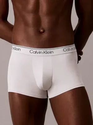 Bóxer Calvin Klein Microfibra Stretch verde menta, cinturilla logo, vista producto.