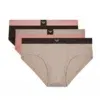 Pack 3 slips Emporio Armani Essential Logolabel M6197 multicolor, tres unidades, vista producto.