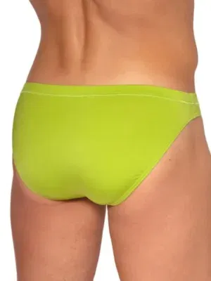 Vista trasera del Brazilbrief Olaf Benz RED2561 lime con línea limpia y cobertura compacta.
