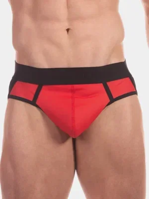 Suspensorio Efecto Cuero Barcode Berlin Miko Rojo