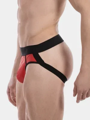 Suspensorio Efecto Cuero Barcode Berlin Miko Rojo