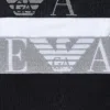 Pack 2 suspensorios Emporio Armani Bold Monogram detalle cinturillas negro y gris