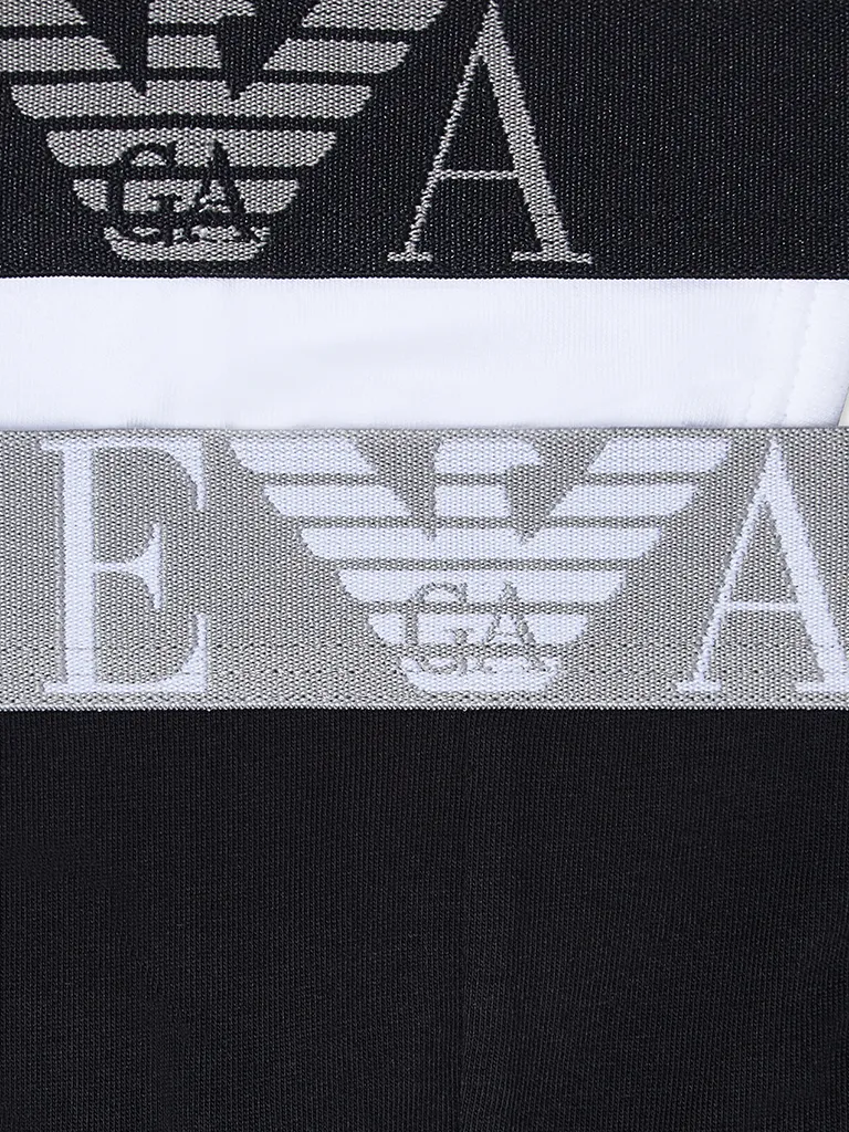 Pack 2 suspensorios Emporio Armani Bold Monogram detalle cinturillas negro y gris