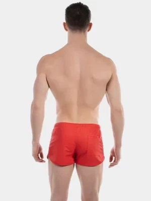 Short Barcode Berlin Byron Laboratory Rojo vista trasera con bolsillo posterior